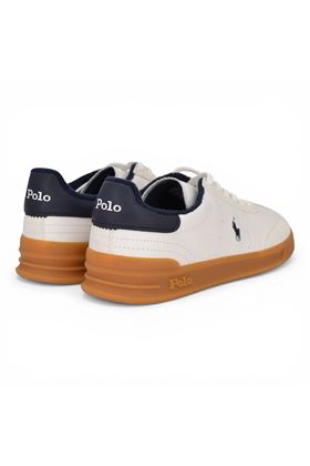 Sneaker uomo Polo in pelle colore bianco. POLO RALPH LAURENT | 809P06951-001-